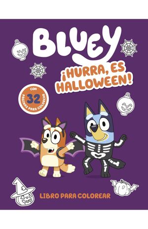 Portada del libro BLUEY. ACTIVIDADES - ¡HURRA, ES HALLOWEEN! - Compralo en ByAnaCeci.com