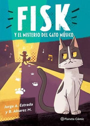 Portada del libro FISK Y EL MISTERIO DEL GATO MÚSICO - Compralo en ByAnaCeci.com