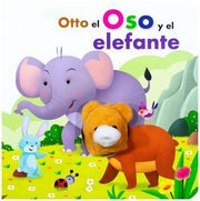 Portada del libro LIBRO CON MARIONETA: OTTO EL OSO Y EL ELEFANTE - Compralo en ByAnaCeci.com
