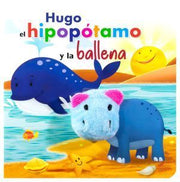 Portada del libro LIBRO CON MARIONETA: HUGO EL HIPOPOTAMO Y LA BALLENA - Compralo en ByAnaCeci.com