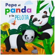 Portada del libro LIBRO CON MARIONETA: PEPE EL PANDA Y LA PELOTA - Compralo en ByAnaCeci.com