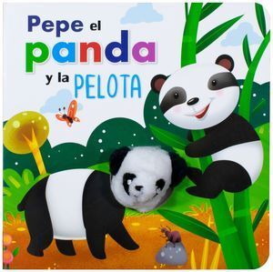 Portada del libro LIBRO CON MARIONETA: PEPE EL PANDA Y LA PELOTA - Compralo en ByAnaCeci.com