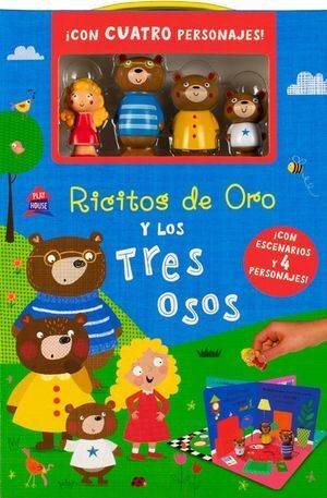 Portada del libro PLAYHOUSE: RICITOS DE ORO Y LOS TRES OSOS - Compralo en ByAnaCeci.com