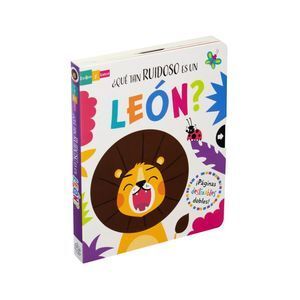 Portada del libro ¿QUE TAN RUIDOSO ES UN LEON? : LIBRO CON VENTANAS DESLIZABLES - Compralo en ByAnaCeci.com