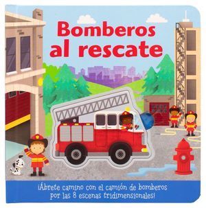 Portada del libro BOMBEROS AL RESCATE. DESPRENDE Y EXPLORA - Compralo en ByAnaCeci.com