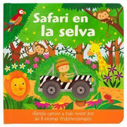 Portada del libro SAFARI EN LA SELVA. DESPRENDE Y EXPLORA - Compralo en ByAnaCeci.com