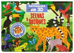 Portada del libro SELVAS Y BOSQUES. NATURALEZA EN 3D POP-UP - Compralo en ByAnaCeci.com