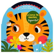 Portada del libro ¿COMO TE SIENTES, TIGRECITO? GIRA LA RUEDA Y VE CÓMO ME SIENTO - Compralo en ByAnaCeci.com
