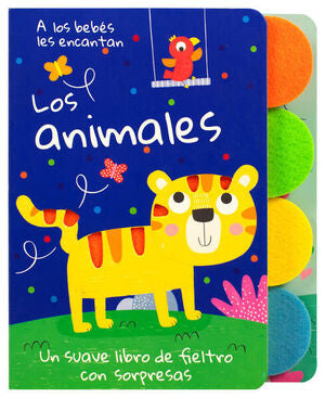 Portada del libro LIBRO PARA BEBÉS: A LOS BEBÉS LES ENCANTAN LOS ANIMALES - Compralo en ByAnaCeci.com