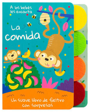 Portada del libro LIBRO PARA BEBÉS: A LOS BEBÉS LES ENCANTA LA COMIDA - Compralo en ByAnaCeci.com