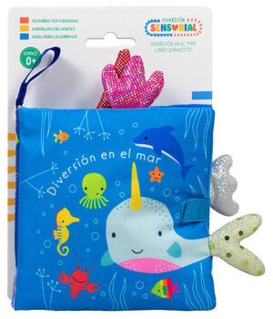 Portada del libro LIBRO DE TELA PARA BEBÉS: DIVERSIÓN EN EL MAR - Compralo en ByAnaCeci.com