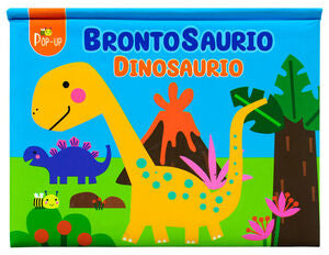 Portada del libro DINOSAURIOS: BRONTOSAURIO  POP-UPS - Compralo en ByAnaCeci.com