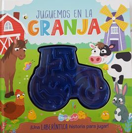 Portada del libro JUGUEMOS EN LA GRANJA - LABERINTICA - Compralo en ByAnaCeci.com