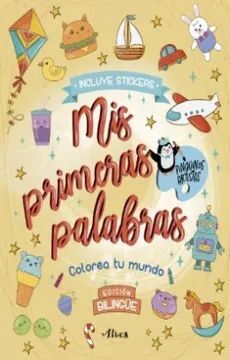 Portada del libro MIS PRIMERAS PALABRAS - PINGÜINOS ARTISTAS - Compralo en ByAnaCeci.com
