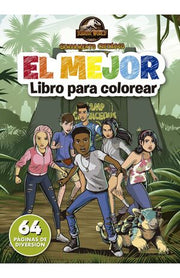 Portada del libro JURASSIC WORLD. CAMPAMENTO CRETÁCICO - LIBRO JUMBO DE COLOREAR Y ACTIVIDADES - Compralo en ByAnaCeci.com