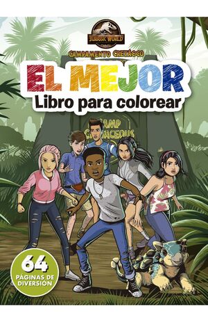 Portada del libro JURASSIC WORLD. CAMPAMENTO CRETÁCICO - LIBRO JUMBO DE COLOREAR Y ACTIVIDADES - Compralo en ByAnaCeci.com