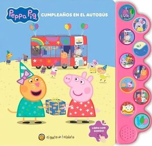 Portada del libro PEPPA PIG CUMPLEAÑOS EN EL AUTOBUS - Compralo en ByAnaCeci.com