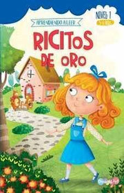 Portada del libro RICITOS DE ORO -NIVEL 1- (3-6 AÑOS) (APRENDIENDO A LEER) - Compralo en ByAnaCeci.com
