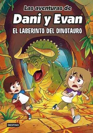 Portada del libro LAS AVENTURAS DE DANI Y EVAN 12. EL LABERINTO DEL DINOTAURO - Compralo en ByAnaCeci.com