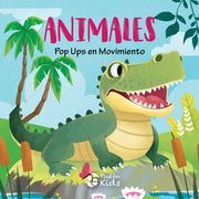 Portada del libro POP UP EN MOVIMIENTO: ANIMALES - Compralo en ByAnaCeci.com