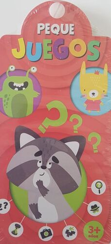 Portada del libro PEQUE JUEGOS - MAPACHE 3 AÑOS CAC052 - Compralo en ByAnaCeci.com