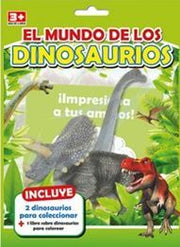 Portada del libro MUNDO DE LOS DINOSAURIOS VERDE CBO009 - Compralo en ByAnaCeci.com