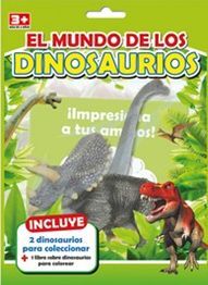 Portada del libro MUNDO DE LOS DINOSAURIOS VERDE CBO009 - Compralo en ByAnaCeci.com