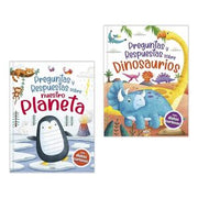 Portada del libro PACK PREGUNTAS Y RESPUESTAS SOBRE NUESTRO PLANETA-DINOSAURIOS CTD227 - Compralo en ByAnaCeci.com