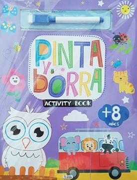 Portada del libro PINTA Y BORRA MORADO  8 AÑOS CPC227 - Compralo en ByAnaCeci.com