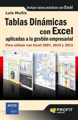 Portada del libro TABLAS DINÁMICAS CON EXCEL APLICADAS A LA GESTIÓN EMPRESARIAL - Compralo en ByAnaCeci.com