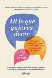 Portada del libro DI LO QUE QUIERES DECIR - Compralo en ByAnaCeci.com