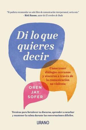 Portada del libro DI LO QUE QUIERES DECIR - Compralo en ByAnaCeci.com