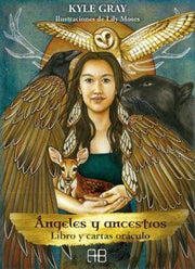 Portada del libro ÁNGELES Y ANCESTROS. LIBRO Y CARTAS ORÁCULO - Compralo en ByAnaCeci.com