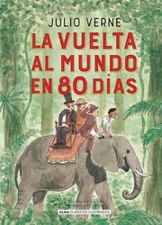 Portada del libro LA VUELTA AL MUNDO EN 80 DIAS - Compralo en ByAnaCeci.com