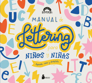 Portada del libro MANUAL DE LETTERING PARA NIÑOS Y NIÑAS - Compralo en ByAnaCeci.com