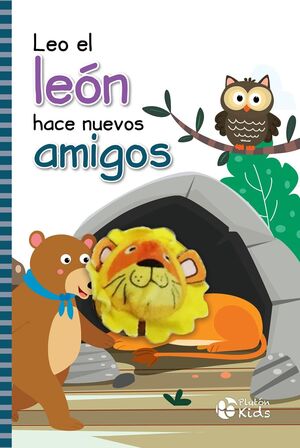Portada del libro LEO EL LEON HACE NUEVOS AMIGOS LIBRO TITERE - Compralo en ByAnaCeci.com