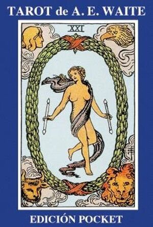 Portada del libro TAROT DE A. E. WAITE - EDICIÓN POCKET (78 CARTAS Y MANUAL) - Compralo en ByAnaCeci.com