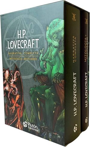 Portada del libro PACK H.P. LOVECRAFT - NARRATIVA COMPLETA - MITOLOGIA Y BESTIARIO - Compralo en ByAnaCeci.com