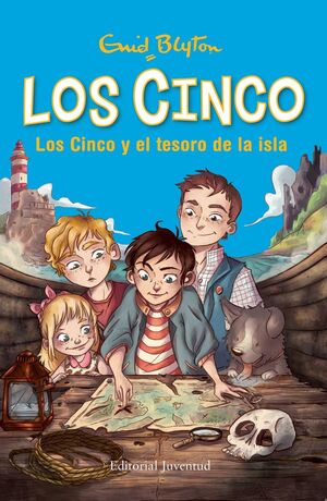 Portada del libro LOS CINCO Y EL TESORO DE LA ISLA - Compralo en ByAnaCeci.com