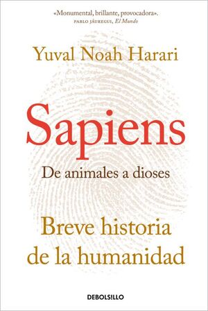 Portada del libro SAPIENS: DE ANIMALES A DIOSES - Compralo en ByAnaCeci.com