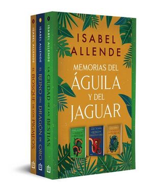 Portada del libro PACK TRILOGIA EL AGUILA Y EL JAGUAR (PACK CON: LA CIUDAD DE LAS BESTIAS  EL REINO DEL DRAGÓN DE ORO  EL BOSQUE DE LOS PIGMEOS) - Compralo en ByAnaCeci.com