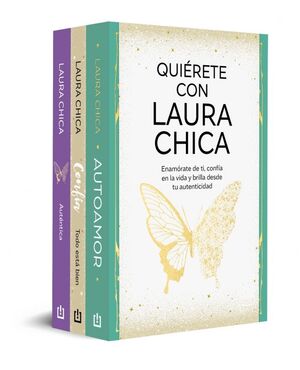 Portada del libro PACK QUIERETE CON LAURA CHICA (CONTIENE: AUTOAMOR  CONFÍA. TODO ESTÁ BIEN  AUT - Compralo en ByAnaCeci.com