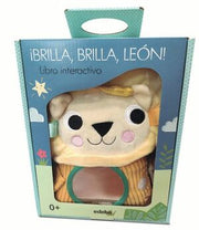 Portada del libro ¡BRILLA, BRILLA, LEON! LIBRO INTERACTIVO PARA BEBES - Compralo en ByAnaCeci.com