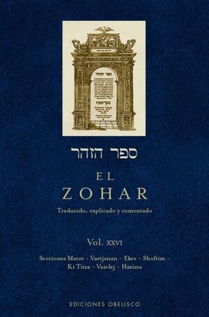 Portada del libro EL ZOHAR (VOL. 26) - Compralo en ByAnaCeci.com