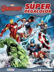 Portada del libro VENGADORES SUPER PEGACOLOR LD0737 - Compralo en ByAnaCeci.com
