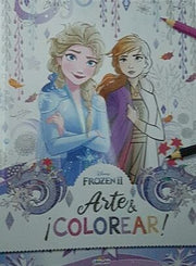 Portada del libro ARTE Y COLORAR FROZEN II MORADO LD0978 - Compralo en ByAnaCeci.com