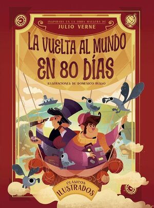 Portada del libro LA VUELTA AL MUNDO EN 80 DÍAS - Compralo en ByAnaCeci.com