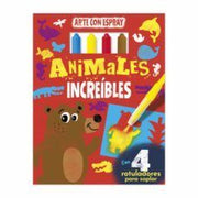 Portada del libro ANIMALES INCREIBLES (ARTE CON ESPRAY) - Compralo en ByAnaCeci.com