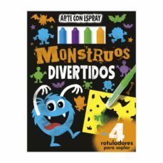 Portada del libro MONSTRUOS DIVERTIDOS (ARTE CON ESPRAY) - Compralo en ByAnaCeci.com
