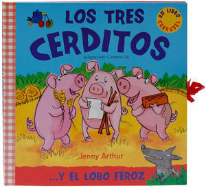 Portada del libro LOS TRES CERDITOS (LIBRO CARRUSEL) - Compralo en ByAnaCeci.com